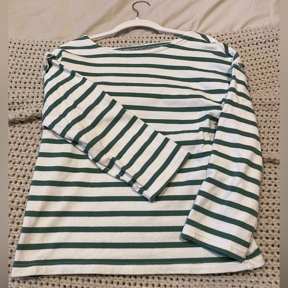 Madewell Luxe Long-Sleeve Tee in Falon Stripe - Picture 3 of 7
